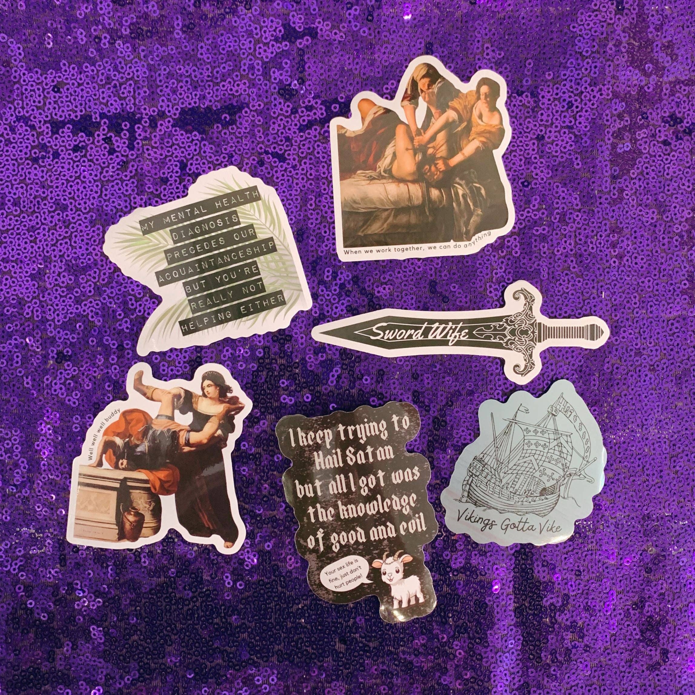 GetBullish – Engroshandel Klistermærke – Sword Wife klistermærke | Vinyludstanset mærkat6