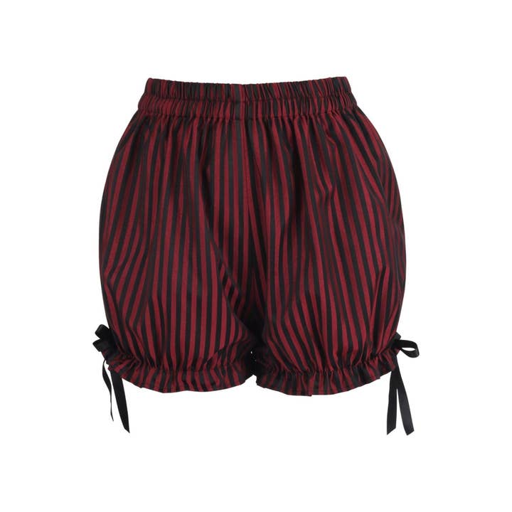 Black/Red Stripe Brocade Bloomers for wholesale by Daisy Corsets