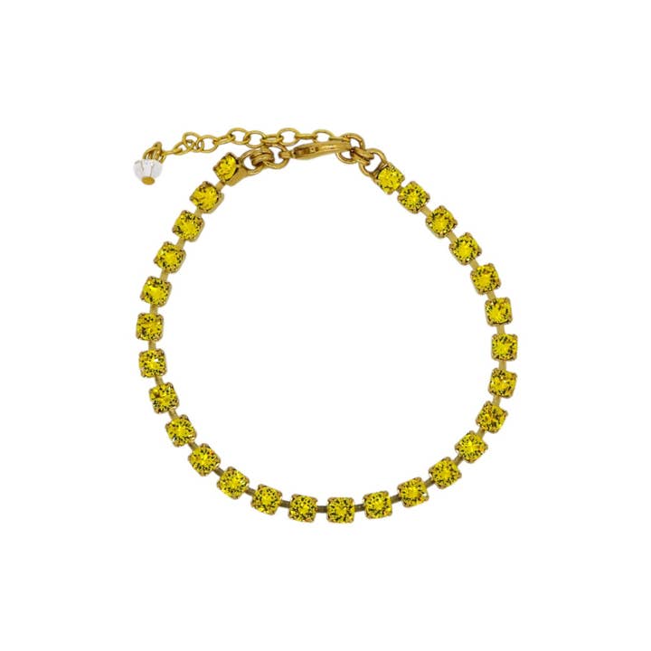Il Bracciale Tennis Giallo in Oro per la vendita all'ingrosso da parte di VICKISARGE