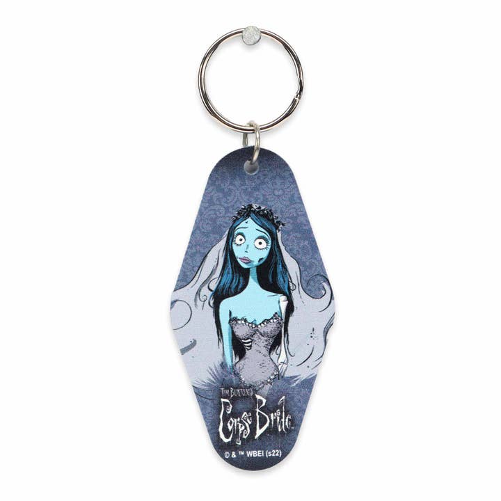Tim Burton's Corpse Bride Emily Motel Keychain for wholesale by Open Road Brands, LLC