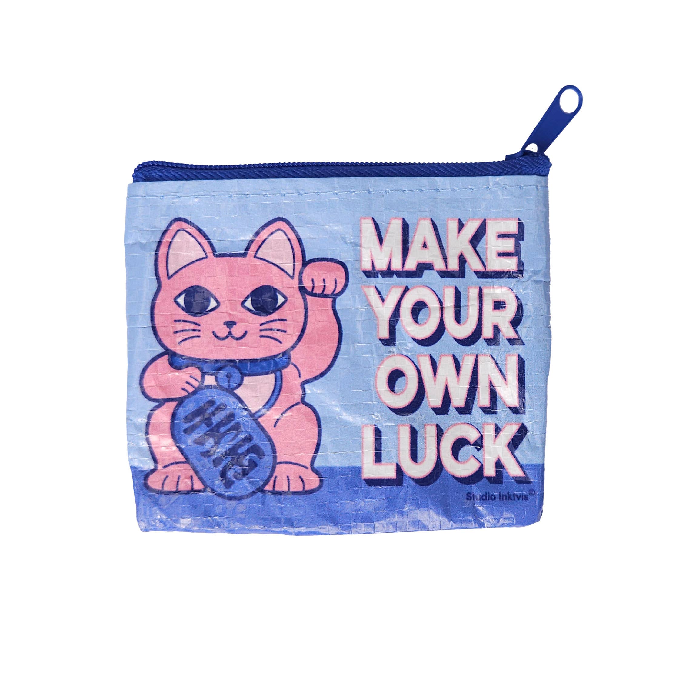 Studio Inktvis - Wholesale Coin Purse - Women's - Mini wallet Maneki Neko make your own luck recycled plastic