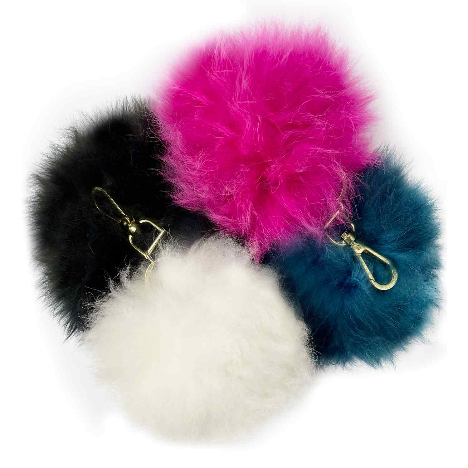 Shupaca Alpaca - Wholesale Keychain - Unisex - Keychain Pom Poms | 6" | White5