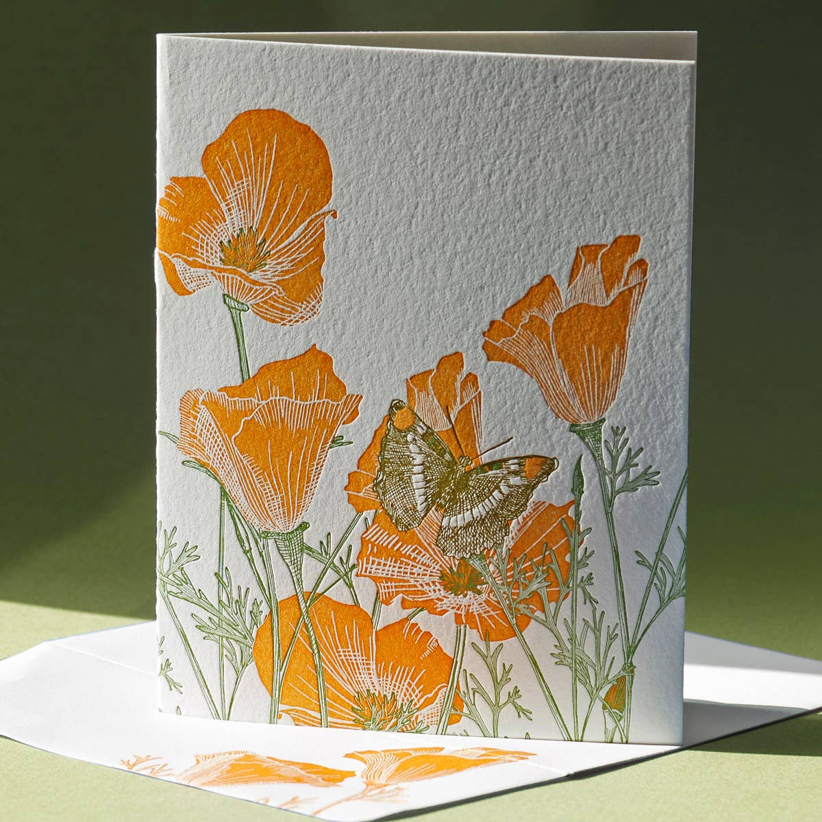 Painted Tongue Press - Wholesale Birthday Card - California Poppy Birthday, Wedding, and Blank Note Card2