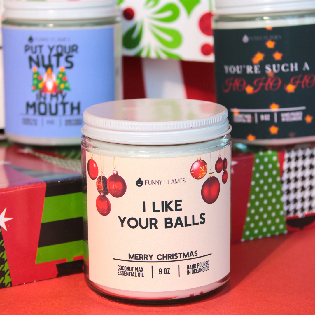 Funny Flames Candle Co - Les Creme - Wholesale Jar/Filled Candle - Holiday 2025 Best Sellers Collection 9oz Candles93