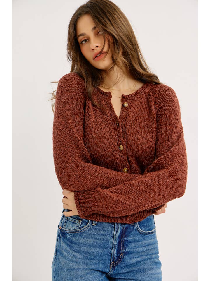 idem ditto – Engroshandel Cardigan - Dame – LETSTRUKTURERET CARDIGAN MED KNAPPER13