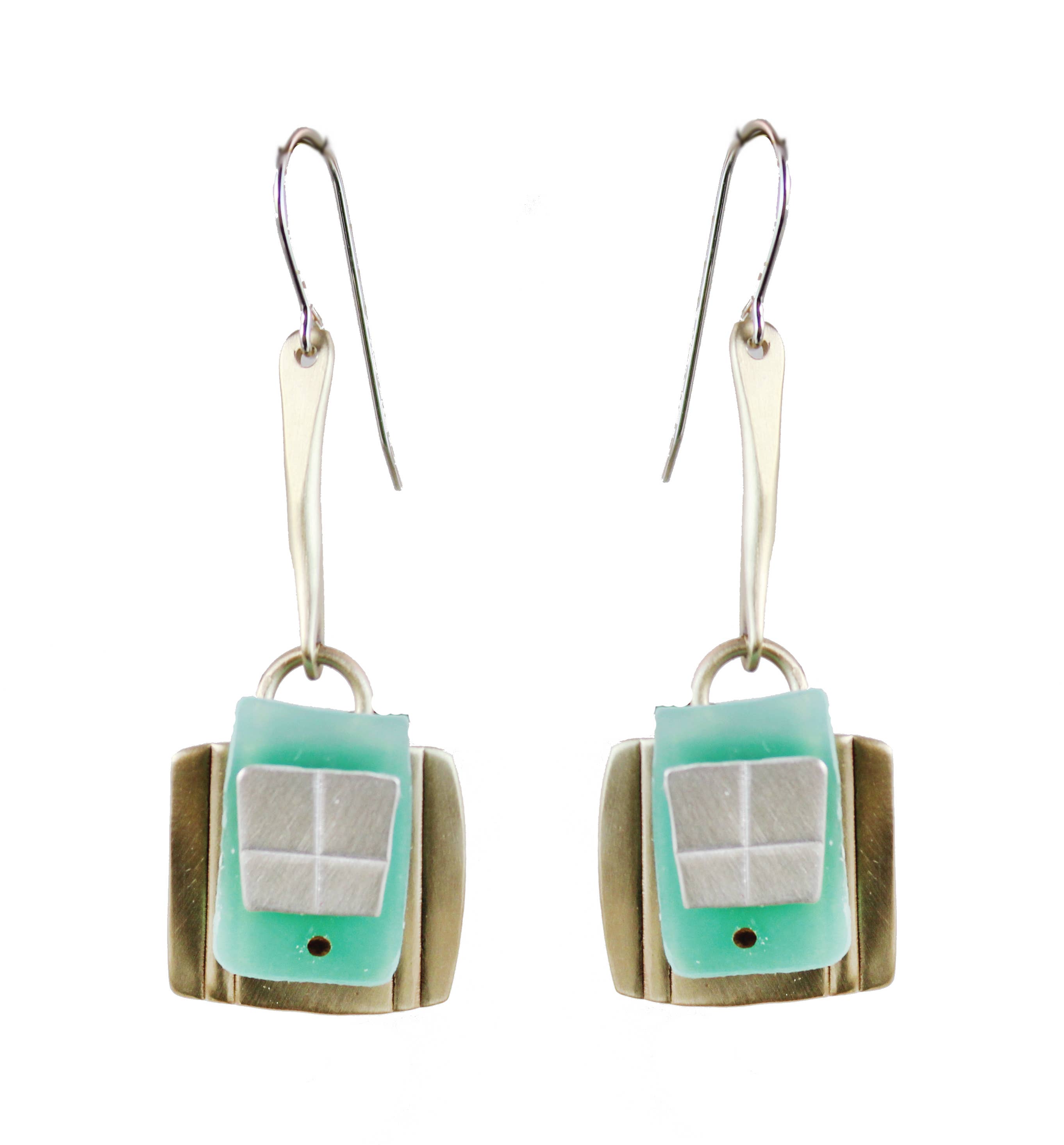 Whitney Designs Ltd. - Wholesale Dangle Earrings - Splash of Delight Earrings, Sterling, Brass, Polymer Clay