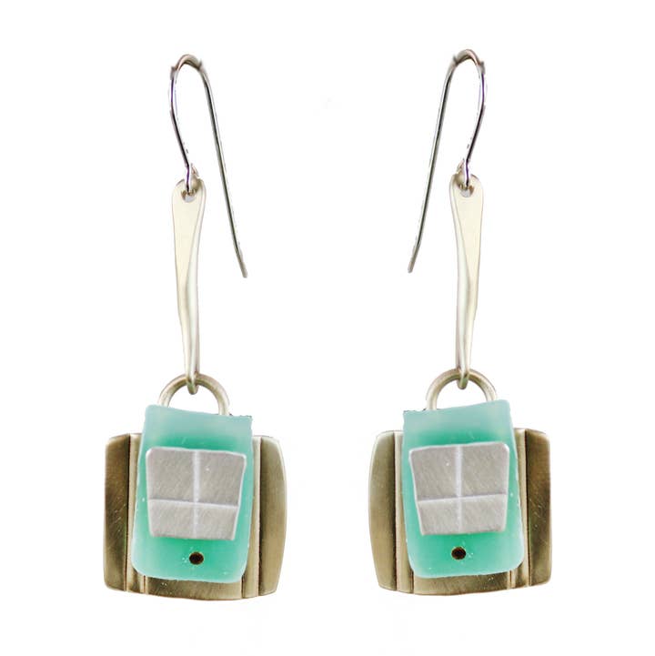 Whitney Designs Ltd. - Wholesale Dangle Earrings - Splash of Delight Earrings, Sterling, Brass, Polymer Clay0