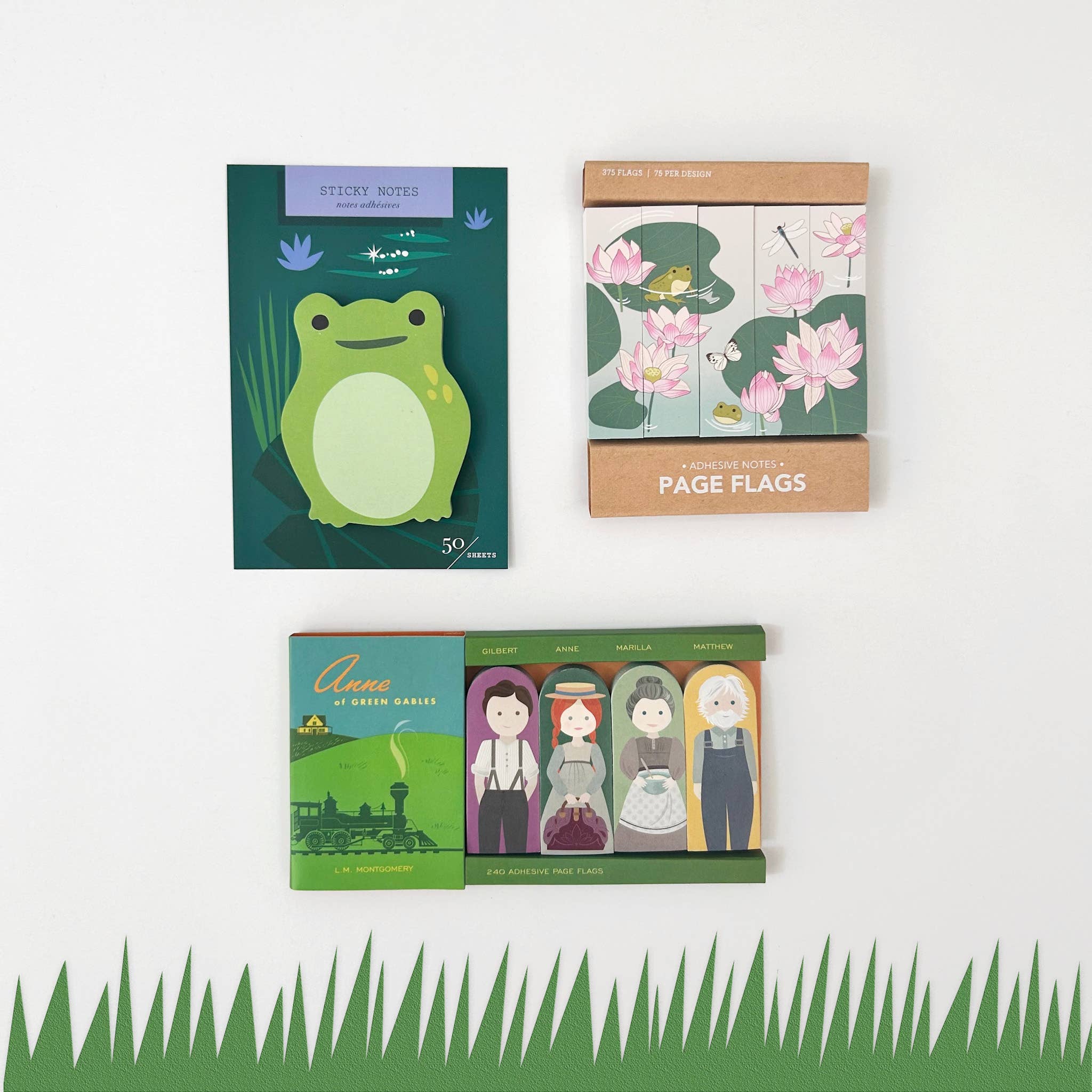 Girl of All Work - Wholesale Sticky Notes - Frog Die Cut Sticky Notes1