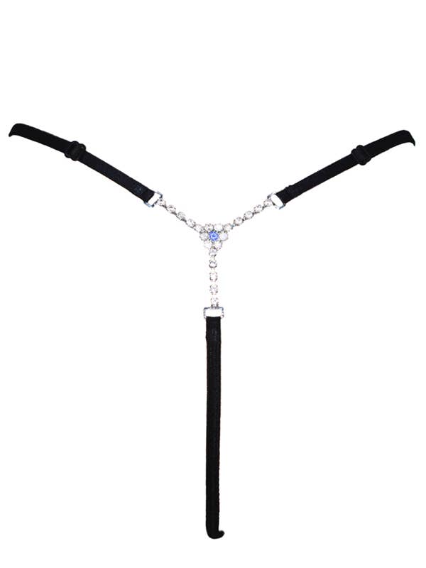 Justerbar trosa med safir-juvel för wholesale av Folylingerie