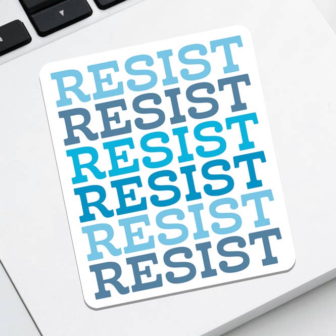RESIST Vinyl Sticker for wholesale by Rock Scissor Paper