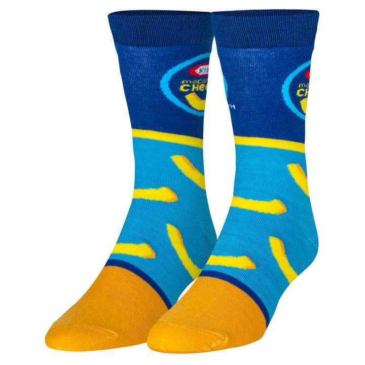 Crazy Socks – wholesale Socks – Men's – Macaroni & Cheese - Mens Crew Folded (Crazy Socks)
