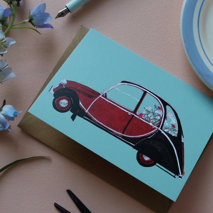 Birthday card 2CV for wholesale by Wonder Of Today