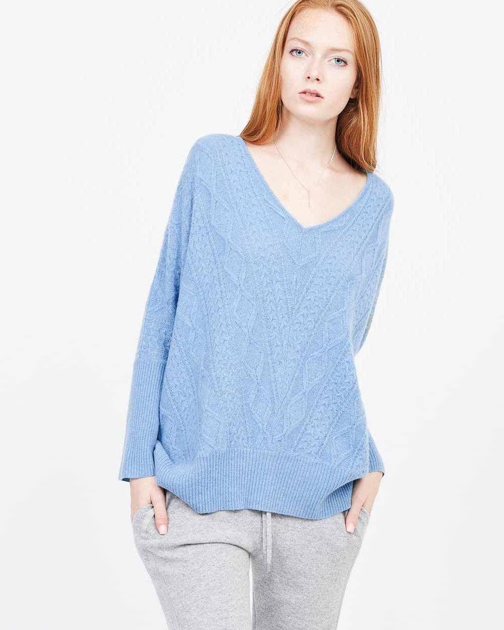 QUINN - Wholesale Knit Sweater - Women's - Cashmere Kendall Oversized Sweater15