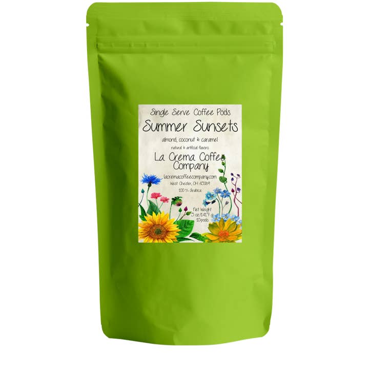 Sommarvildblomstersamling Enkelserveringskaffekapslar! 10-pack för wholesale av La Crema Coffee Company