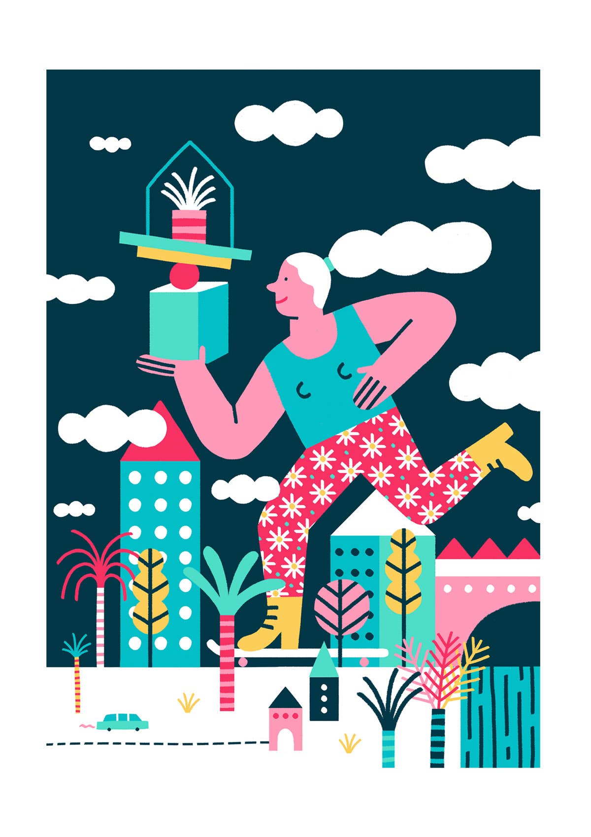 Ana Seixas - Wholesale Art Print - Skating through life // A4 Digital Print2