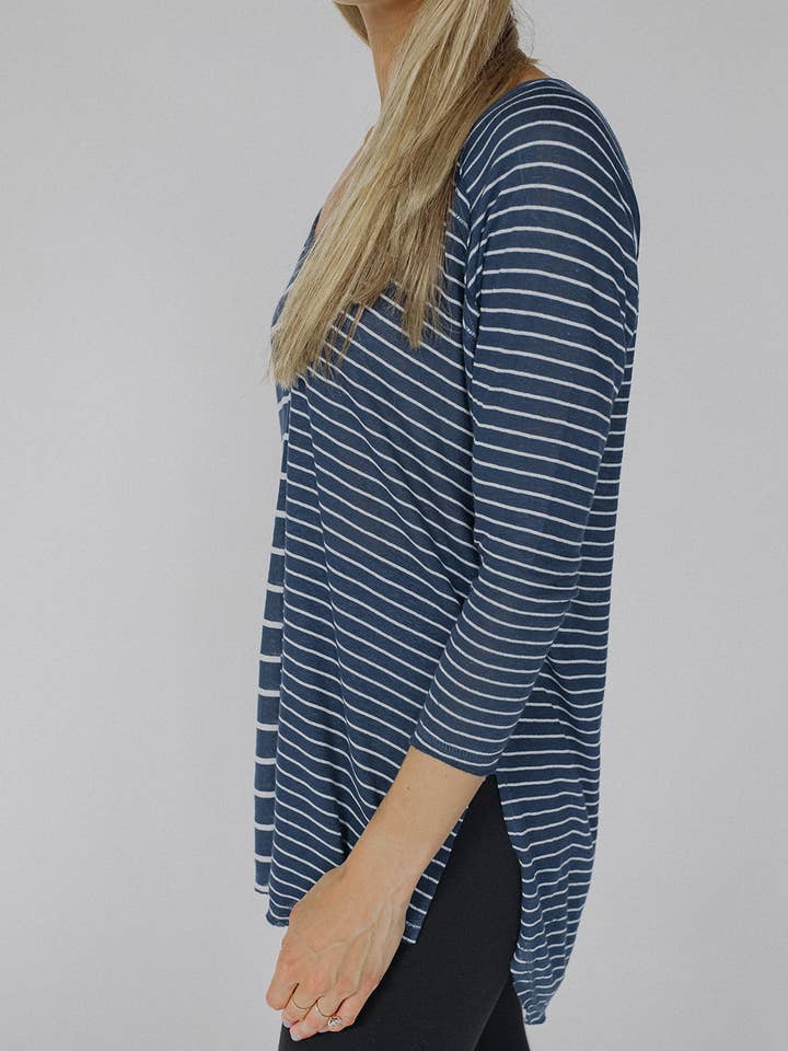 Summer Camp – wholesale Tunic – Women’s – Breezy Mornings Striped Raglan1