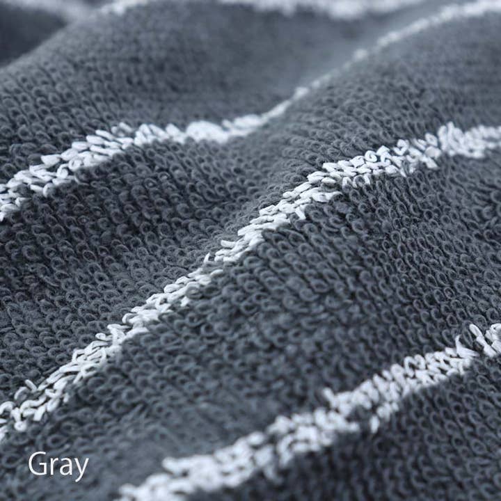 REALJAPANPROJECT - Wholesale Bath towel - Murakami Pile WA-SHI Stripe Towel Imabari 4 Colors15