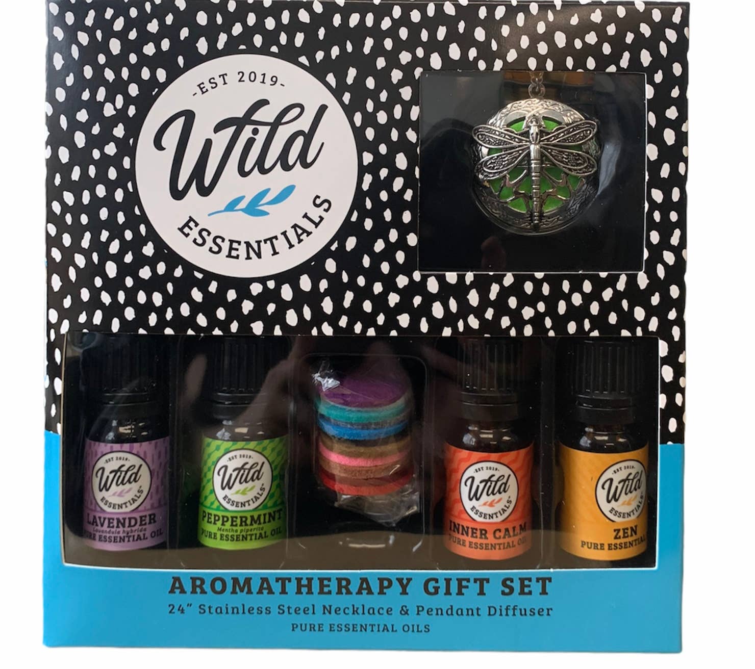 Wild Essentials - Wholesale Aromatherapy Necklace - Dragonfly Diffuser Necklace With 4 essential oils1