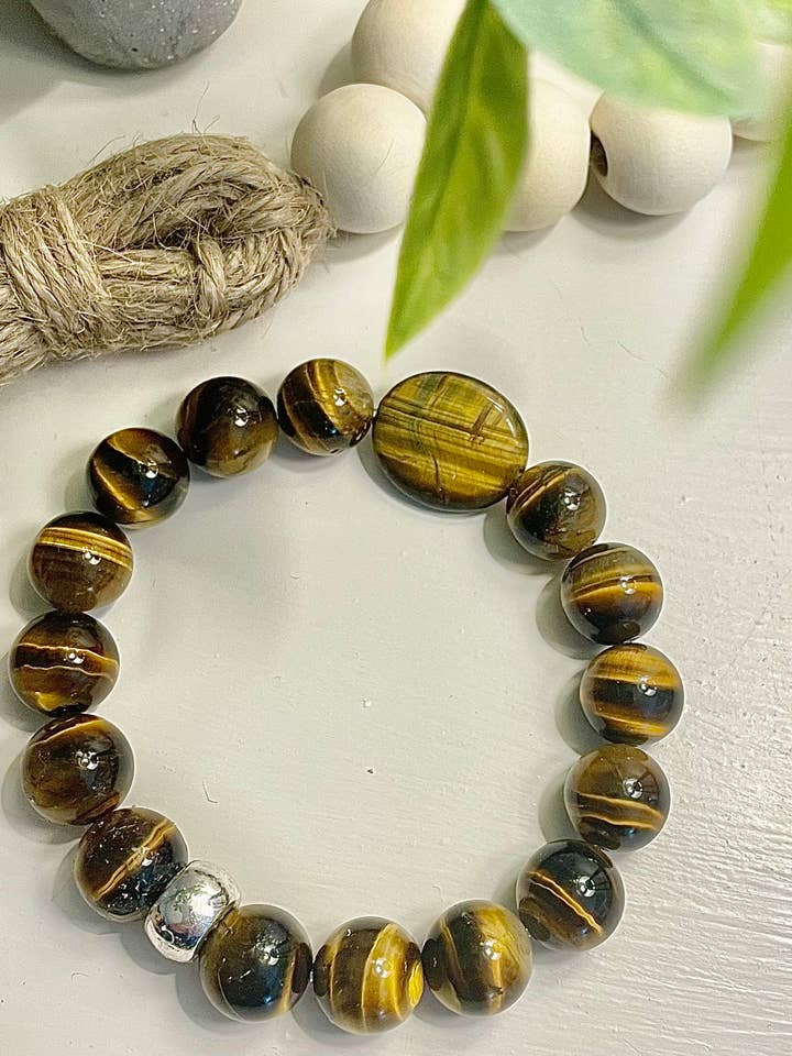 Tigers Eye Beaded Bracelet for wholesale by NSW Jewelry Designs