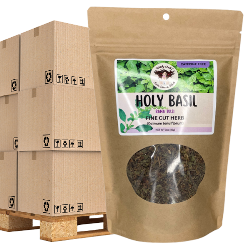 Witchy Pooh's Exotic Teas & Herbs - Venta al por mayor Tés a granel - Té de Albahaca Sagrada de Witchy Pooh - Rama Tulsi, Hoja Suelta18