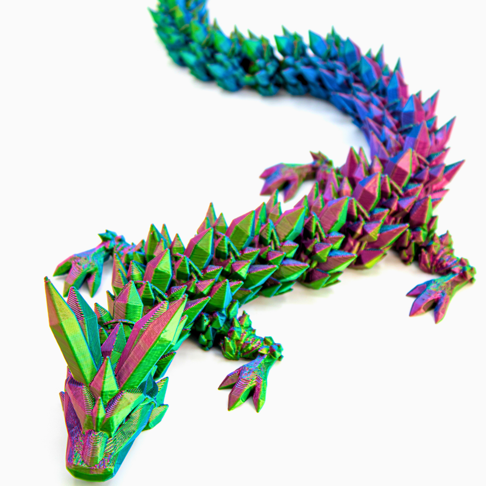 Dragon Fidgets - Wholesale Fidget Toy - Kids - 19IN Crystal Dragon Fidget Toy Decor, 3D Printed34