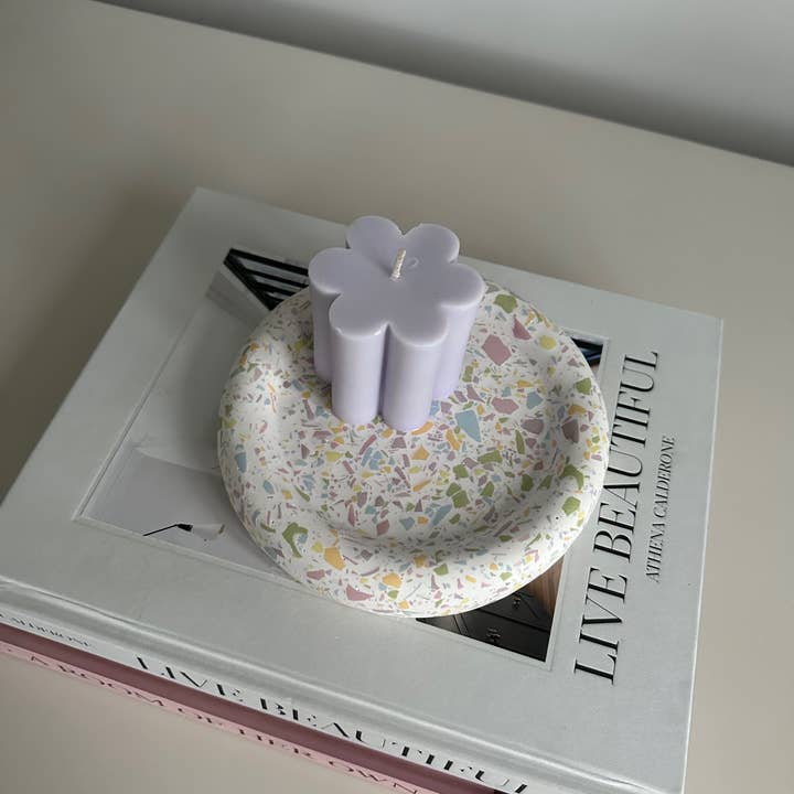 Terrazzo Trinkets - Venta al por mayor Joyero de plato - Bandeja para rosquillas5