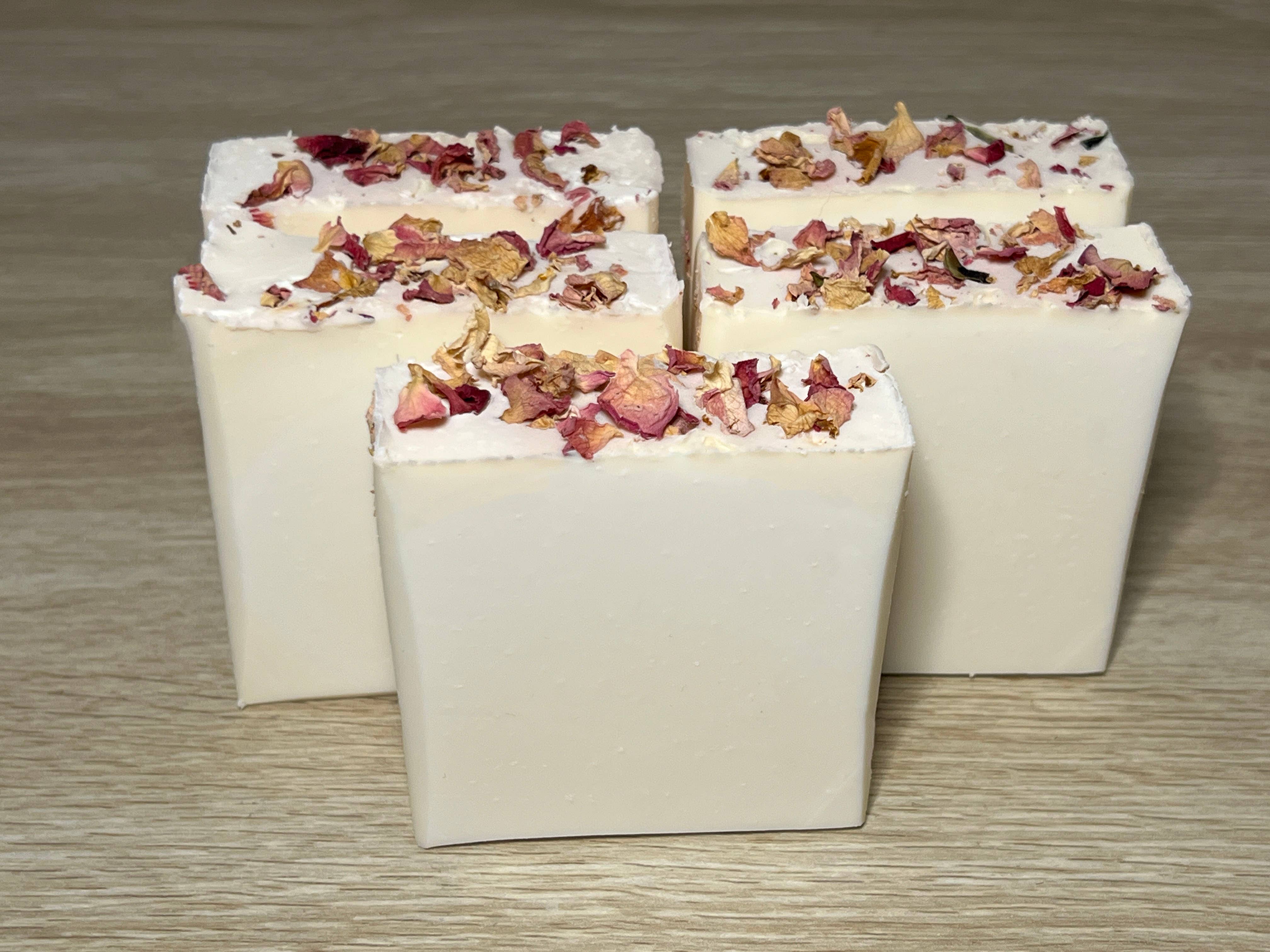 Wicks 'n Lotions - Wholesale Bar Soap - Rose Victorian Vegan Soap Loaf1