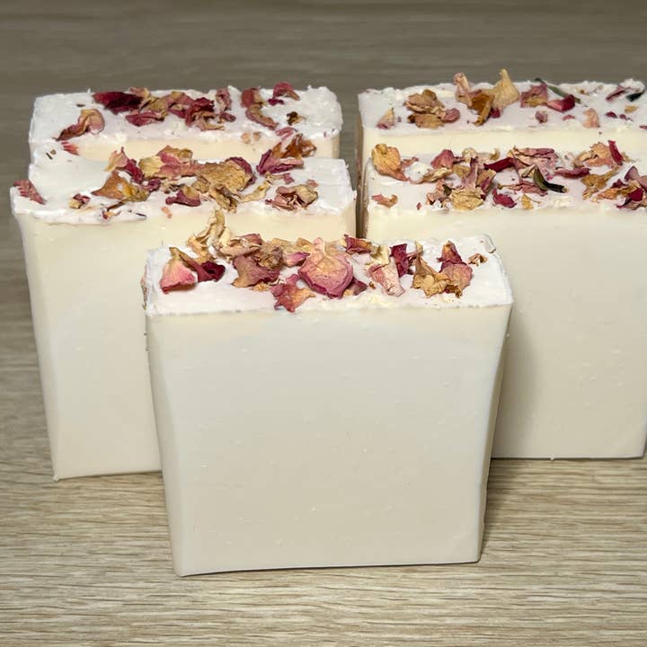 Wicks 'n Lotions - Wholesale Bar Soap - Rose Victorian Vegan Soap Loaf1