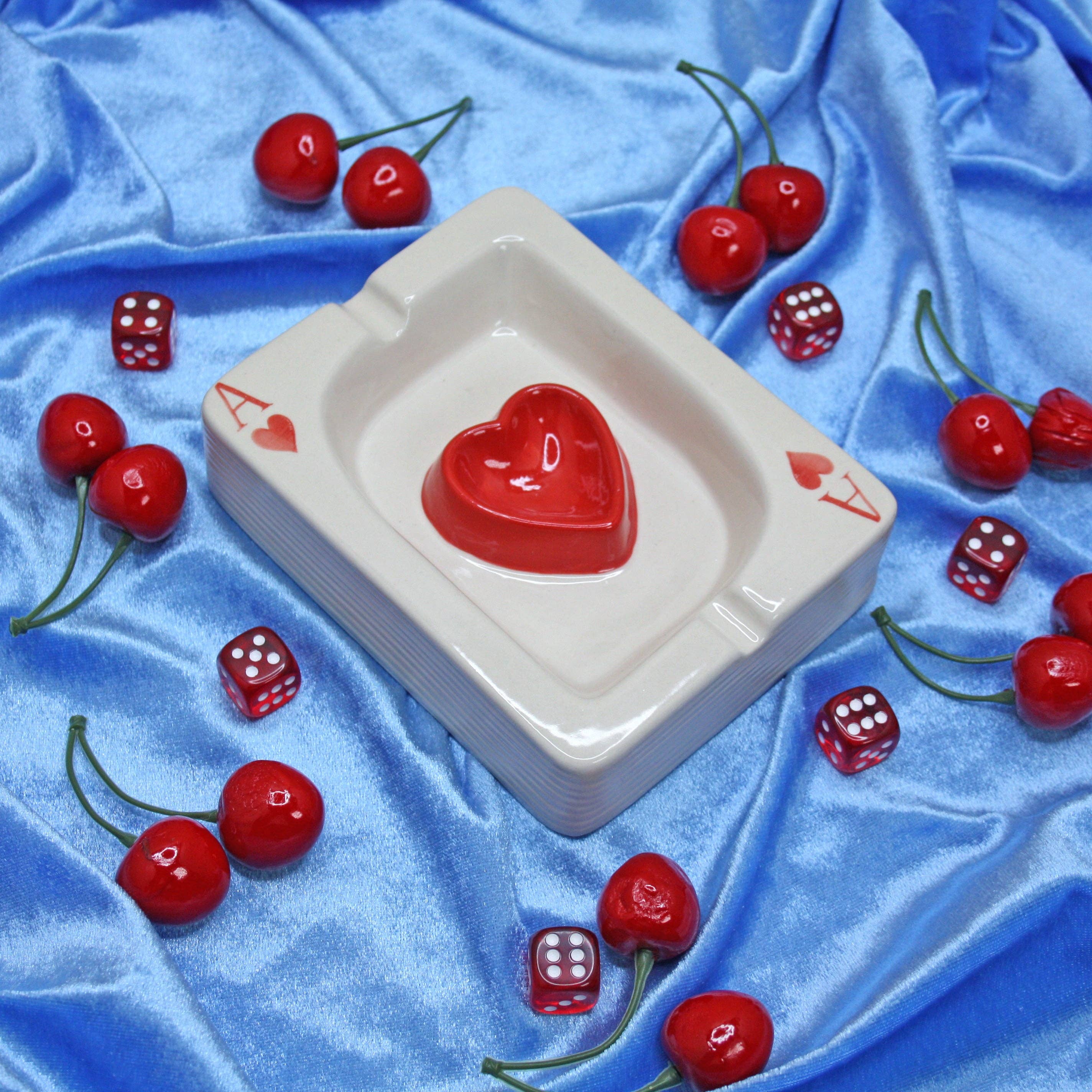A Shop of Things - Wholesale Ashtray - Ace of Hearts ash tray1