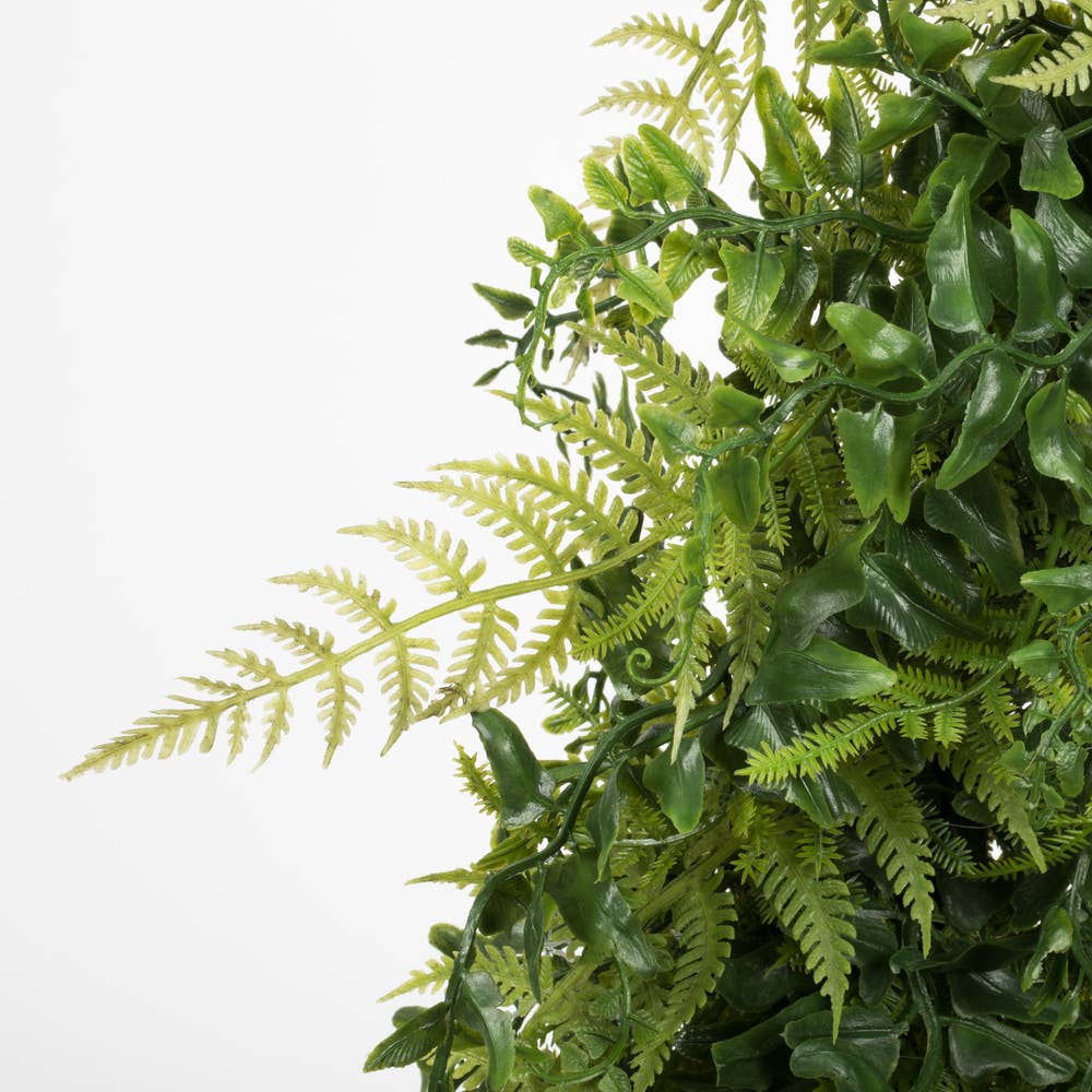 Green Vickerman 24" Buckler Fern & Grass Wreath-Green for wholesale on Faire2