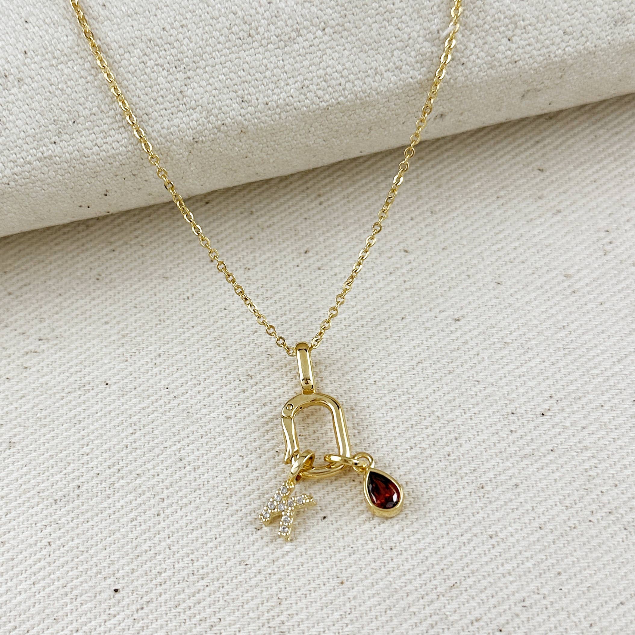 GoldFi - Vendita all'ingrosso Ciondolo/pendente - Ciondolo moschettone in oro 18k gold filled3