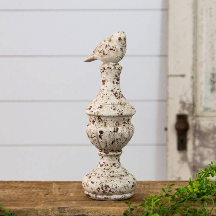 Chippy Bird On Pedestal, Lg (PC) for wholesale by Audrey's Home & Gift