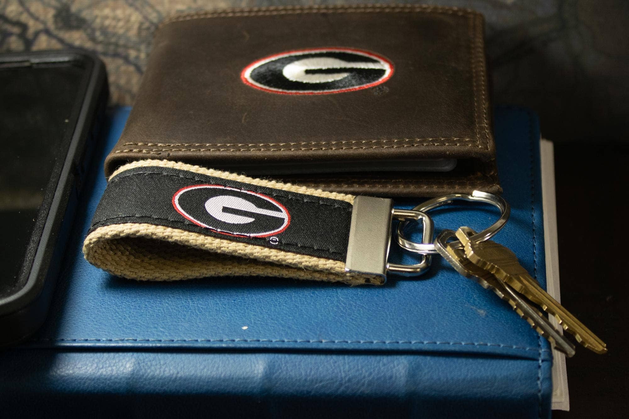 Zep-Pro - Wholesale Keychain - Unisex - Georgia Bulldogs Collegiate Woven Ribbon Key Chain. University of Gerogia Key Fob. UGA Dawgs Gift. Brass Clasp and O-Ring.6