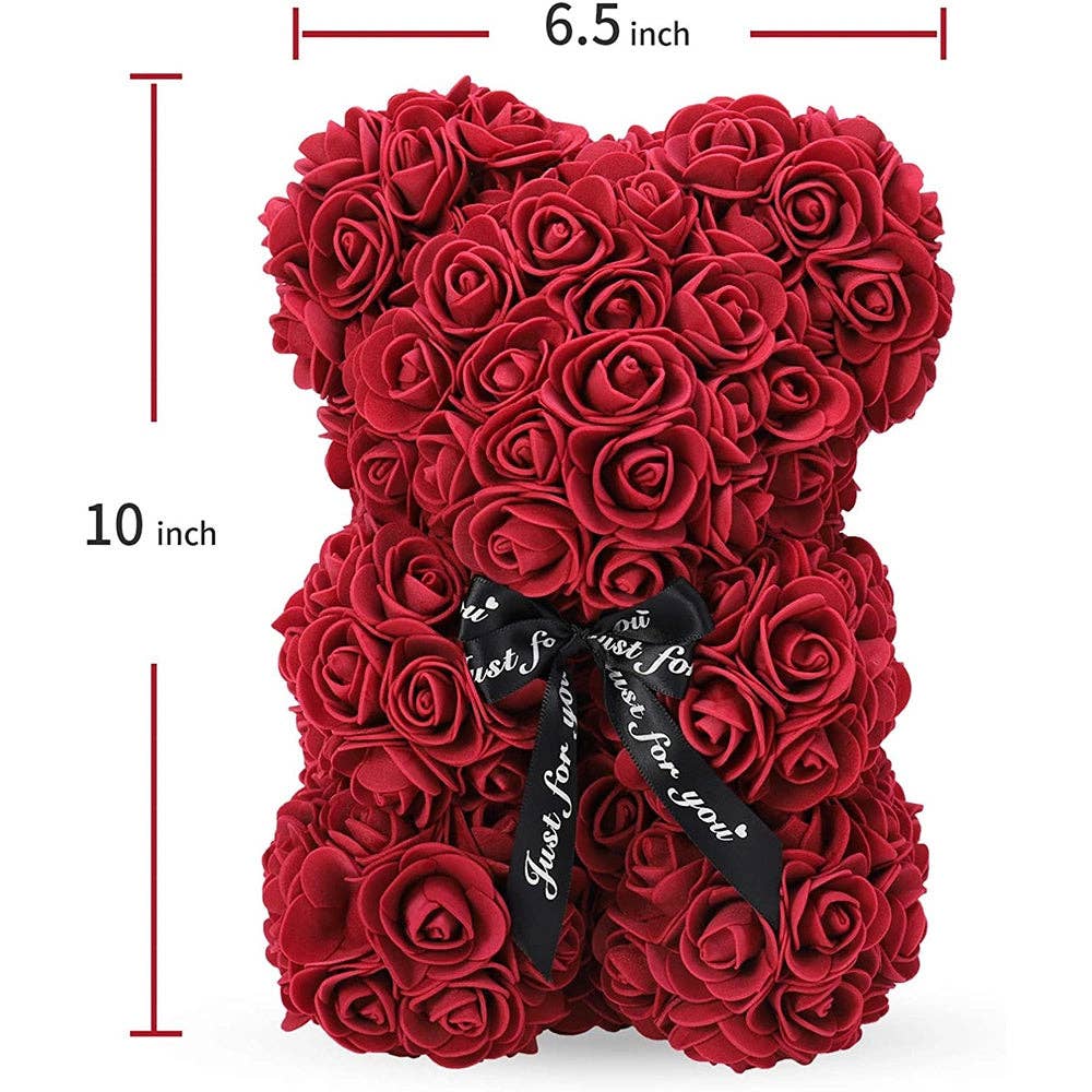 Fashion Quality Boutik – wholesale Artificial flowers – Rose Bear - Rose Flower Bear Hand Made Rose Teddy Bear7