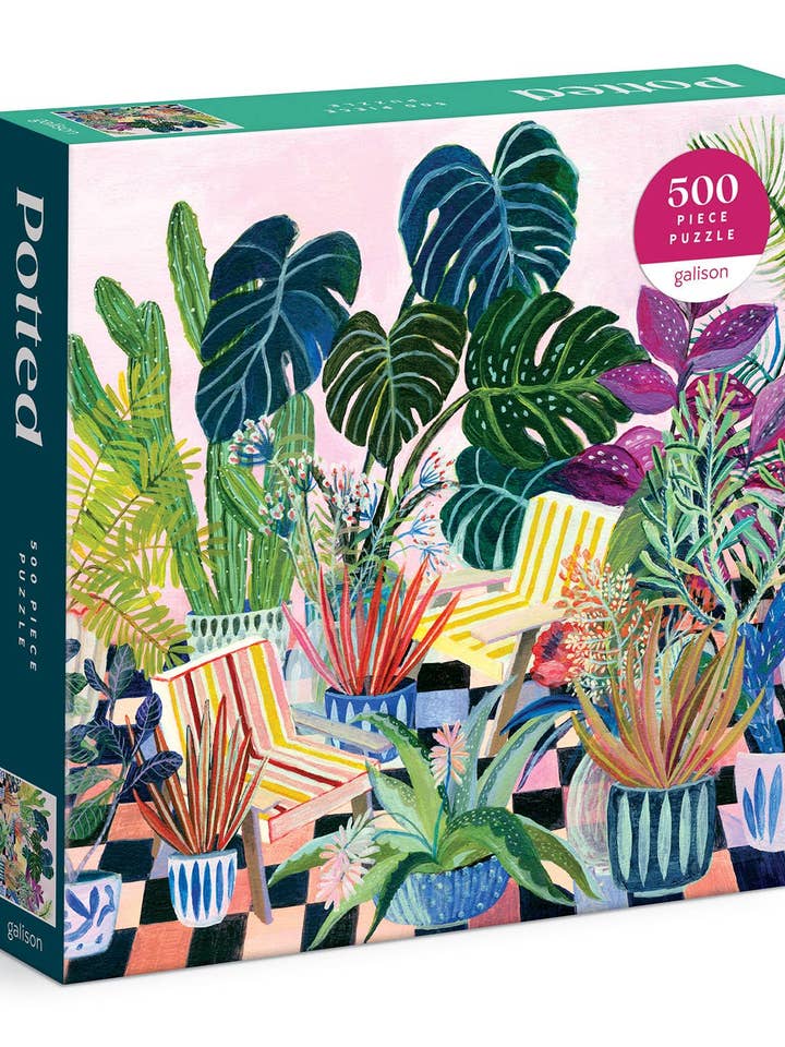 Potted 500 Piece Puzzle for wholesale by Chronicle Books