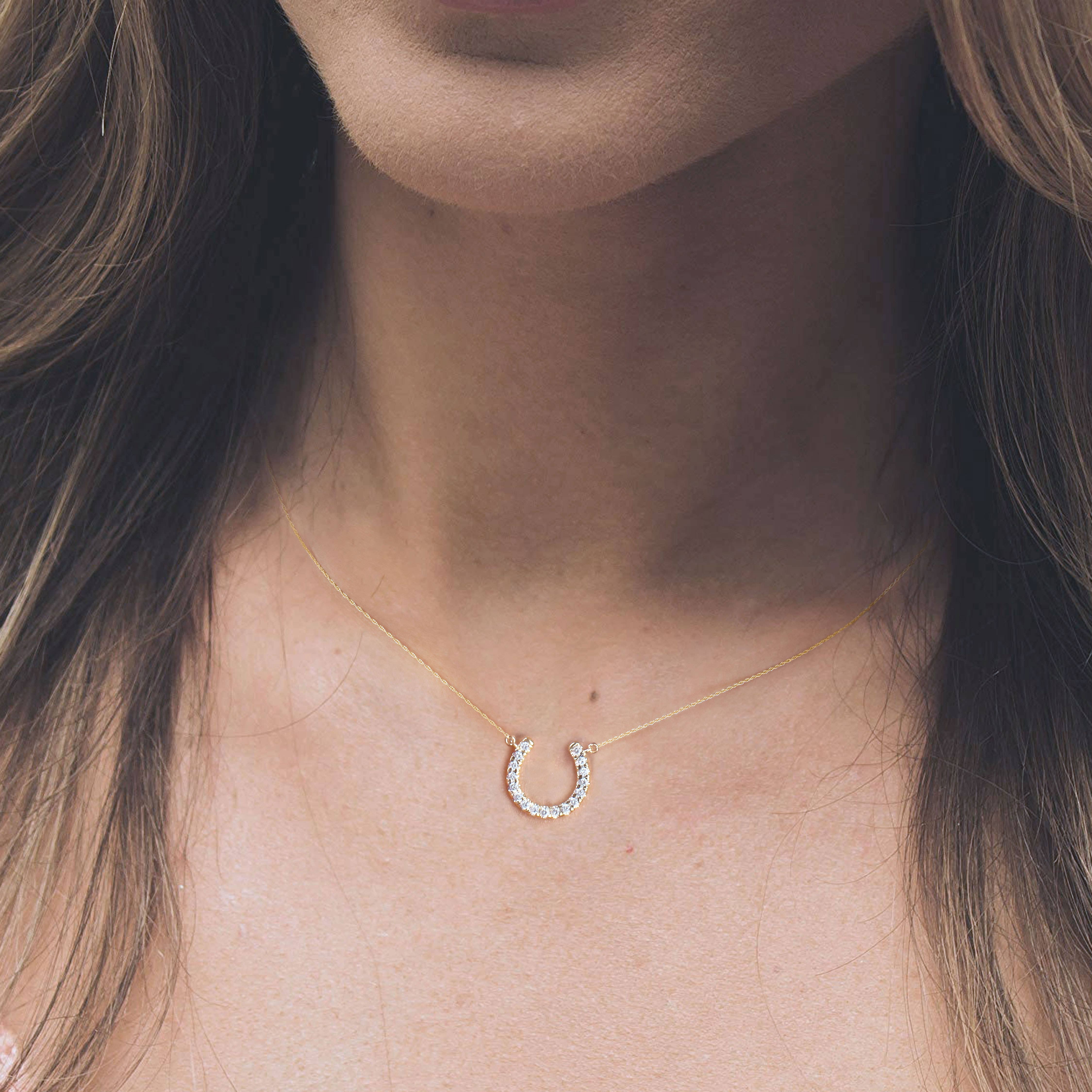 De Couer New York - Wholesale Pendant/Charm Necklace - 1/3ct TDW Diamond Pendant Necklace in 14K Gold for Women8