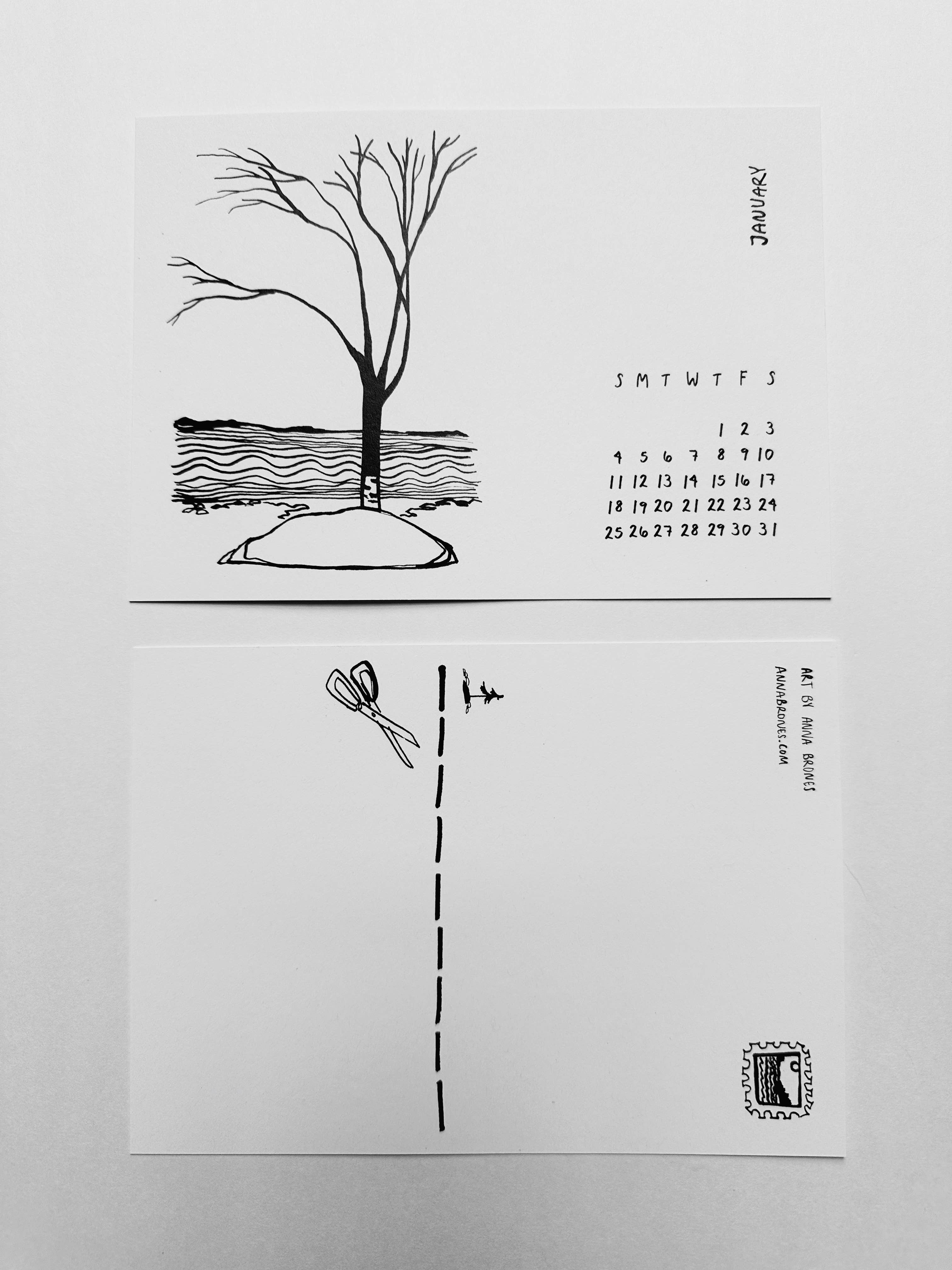 Anna Brones - Wholesale Calendar - 2026 Postcard Calendar1