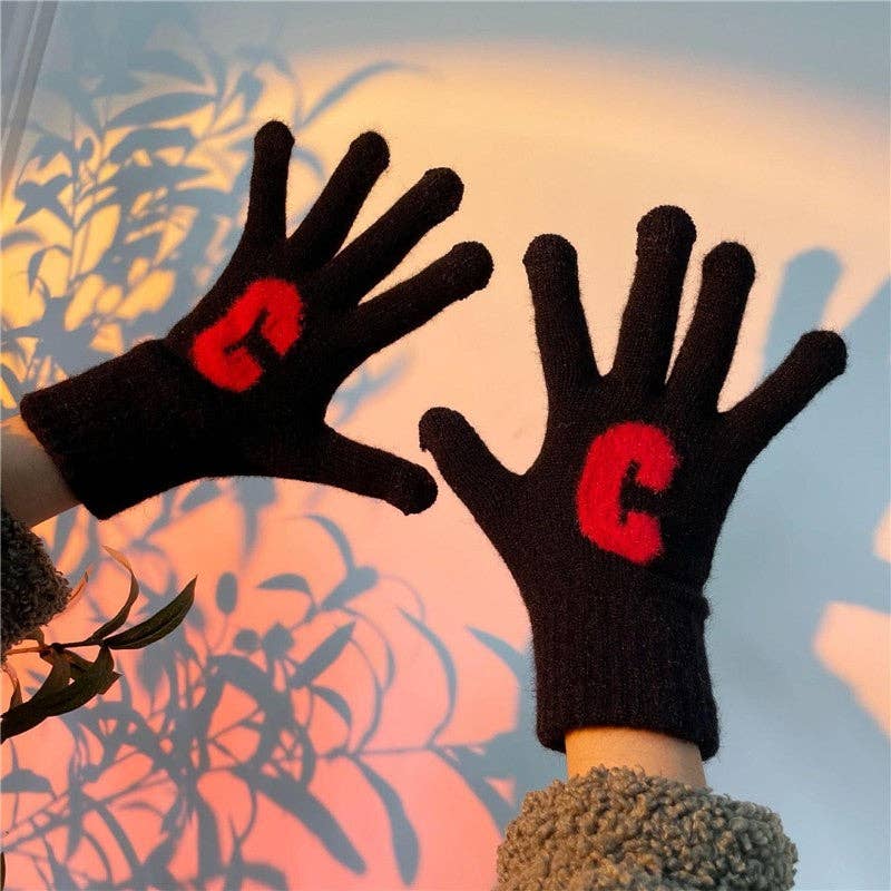 FurDecoration - Wholesale Gloves - Kids - Kids Finger Touchscreen Knitted Gloves2