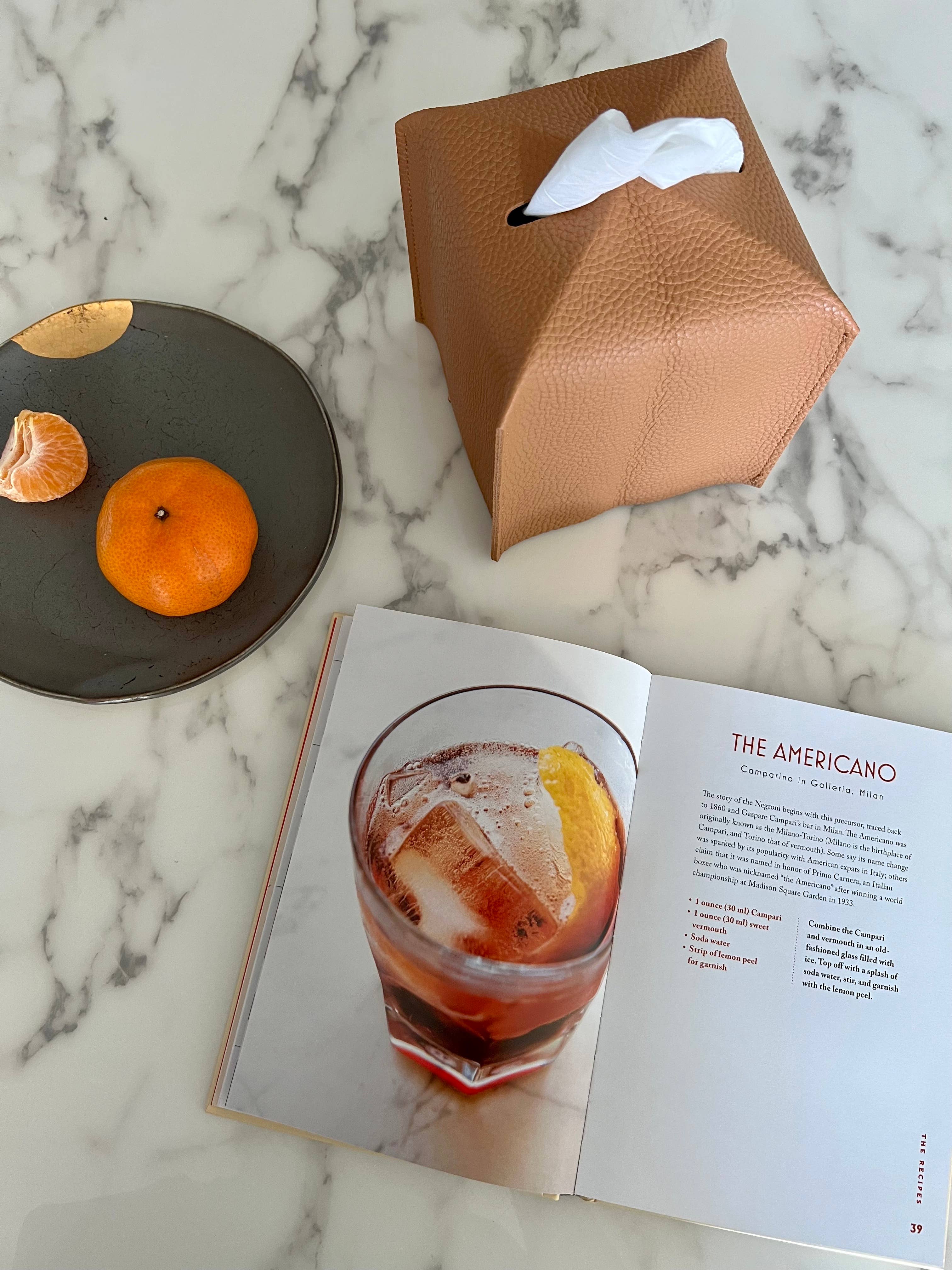 Zora Botanica – Großhandel Taschentuchbox – Veganer Lederbezug für quadratische Taschentuchbox8