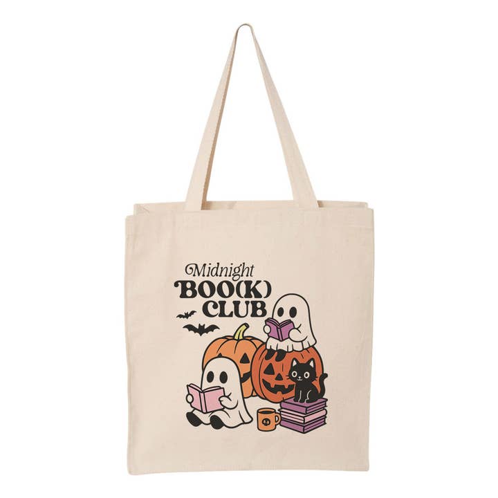 Lucky Luna Apparel - Wholesale Tote Bag - Women's - Midnight Book Club Tote Bag3