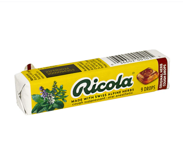 Snacky Candy - Wholesale Lozenges/Cough Drops - Ricola Stick Original Throat Drops 31.5 gram 20 count1