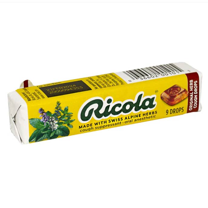 Snacky Candy - Wholesale Lozenges/Cough Drops - Ricola Stick Original Throat Drops 31.5 gram 20 count1