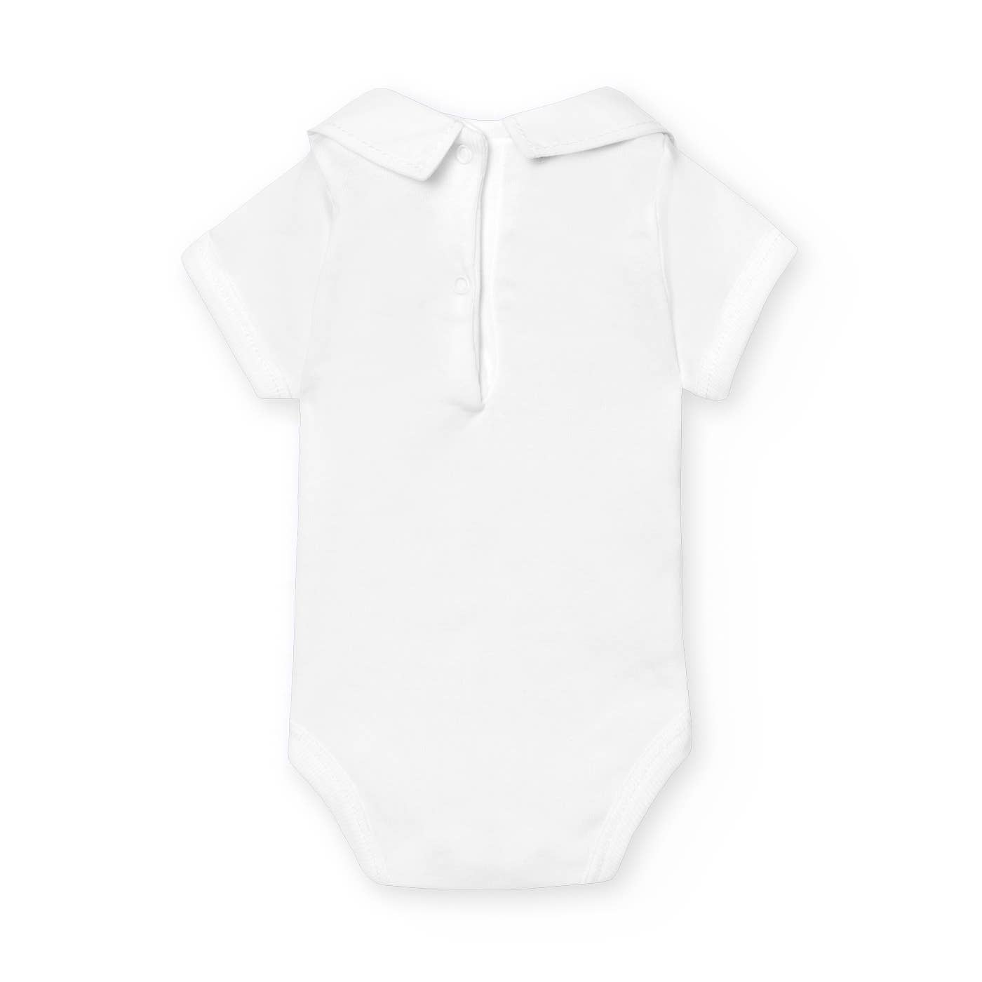 blank Short Sleeve Polo Neck Baby Bodysuit for wholesale on Faire1