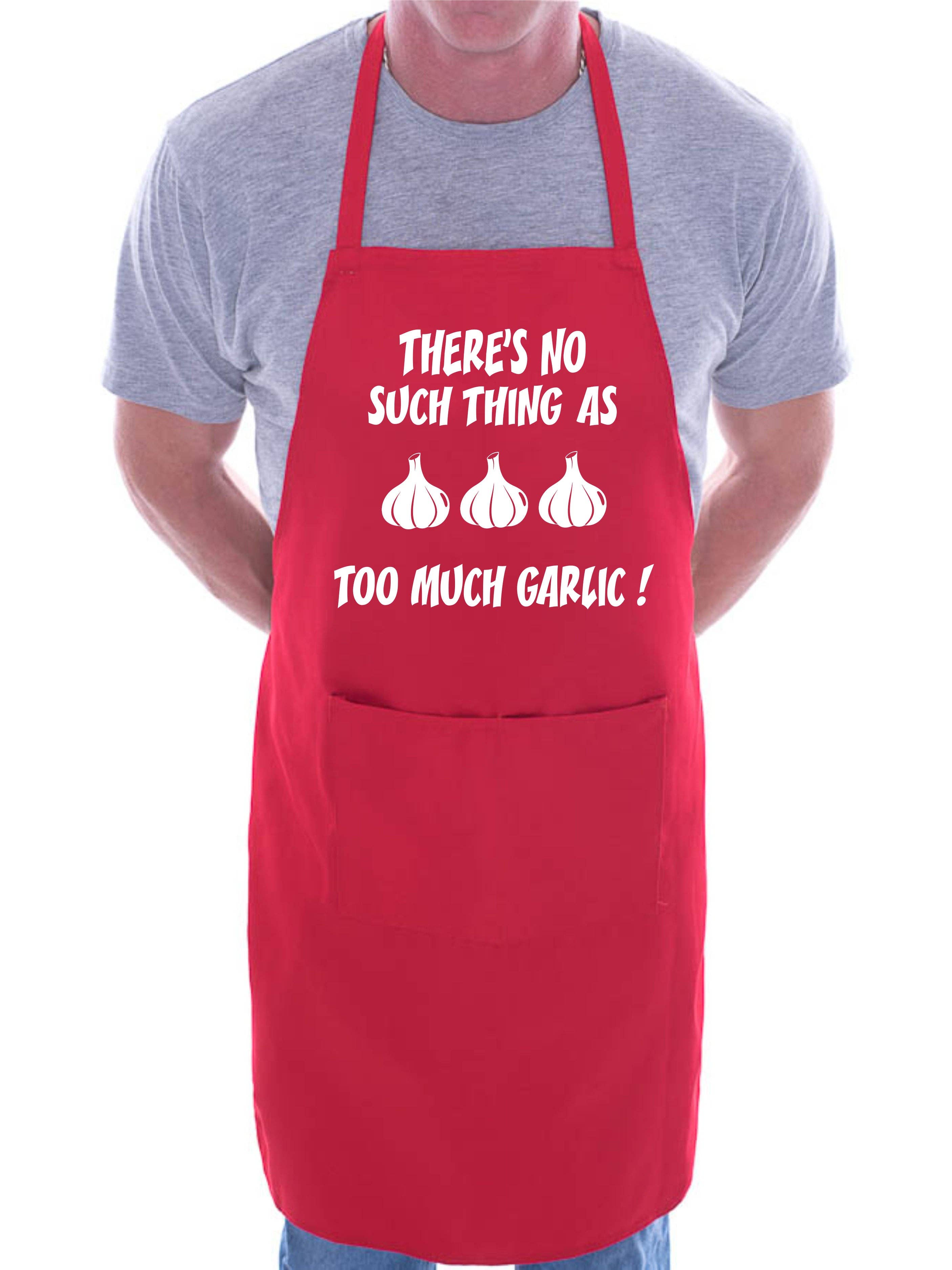 Print4U – Großhandel Schürzen – Lustige Grillschürze „No Such Thing As Too Much Garlic“6