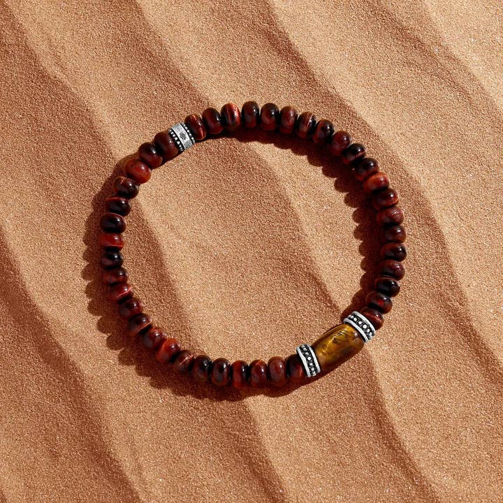 Ember Strength Tiger’s Eye Bracelet for wholesale by Karma And Luck