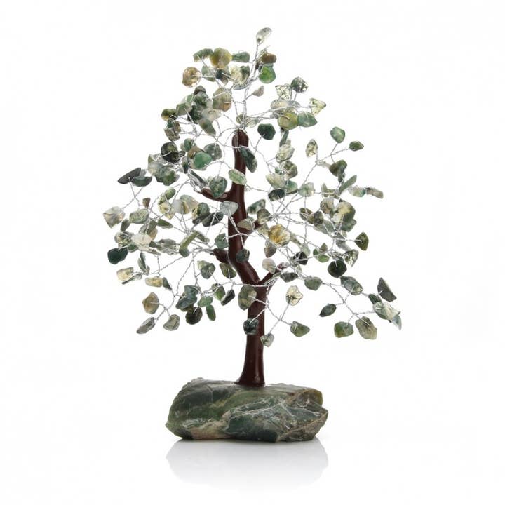 UniArt - Wholesale Ornament - 200-chip tree with natural stone base2