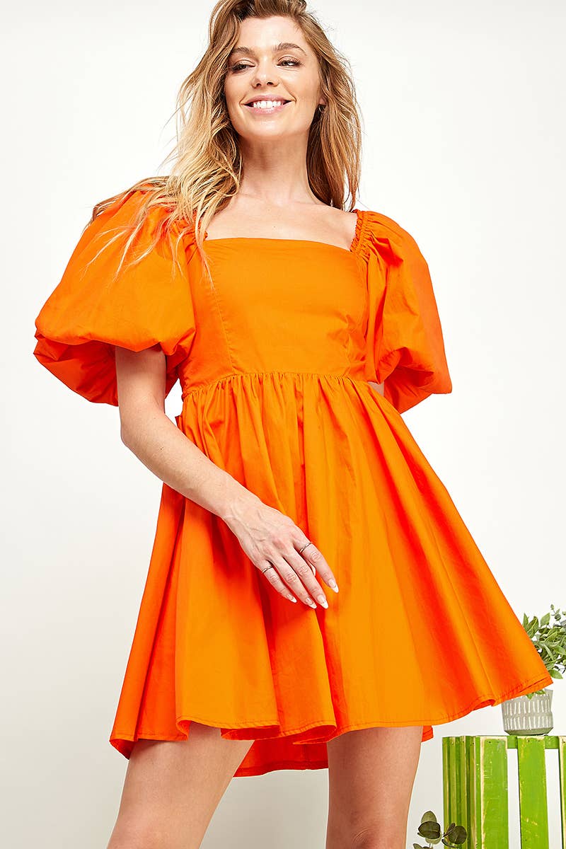 Sweet Lemon - Wholesale Dress - Women's - Cloudpuff Bow-Back Mini Dress12