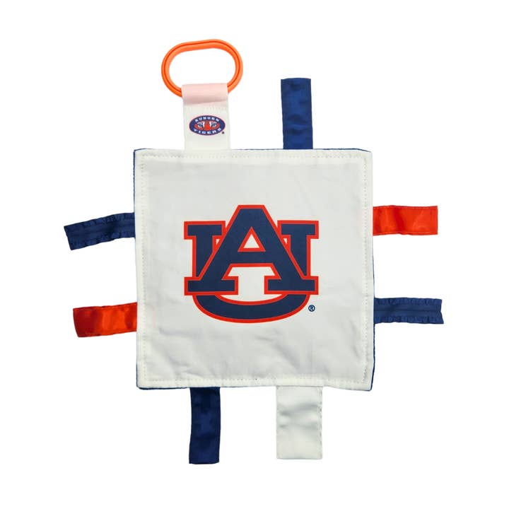 Auburn Tigers Stroller Tag Toy Learning Lovey for wholesale by Baby Jack Distribution