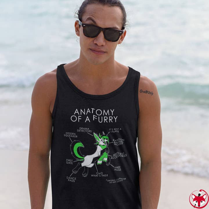 Furry Green - Tank Top for wholesale by Artworktee