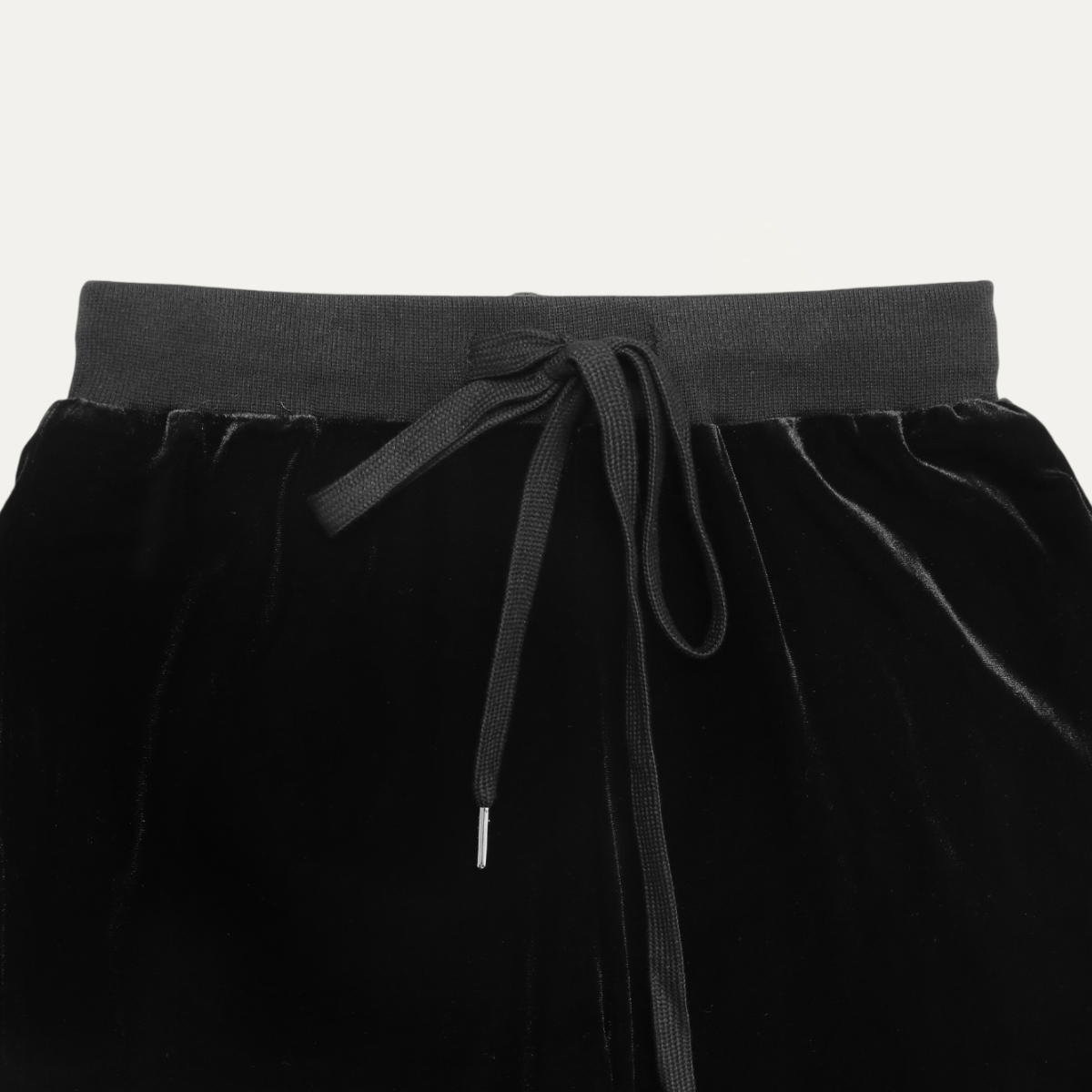 Preto Calças Confortáveis de Veludo Preto de Cintura Alta e Pernas Largas para venda a revendedores na Faire1